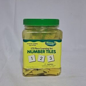Learning Set 175 Pc Number Tiles - Paper‎ Magic Grp COMPLETE Homeschool Teaching